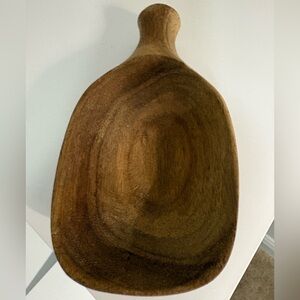 Market Square Acacia Wood Scoop 6.5" x 3" x 1.3" food safe NWOT